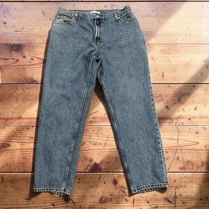 Levis 550 Relaxed Tapered Jeans Women 12 Medium Wash Blue Denim High Rise 550-02